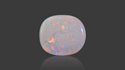 White Opal With Fire - 9.08 Carat