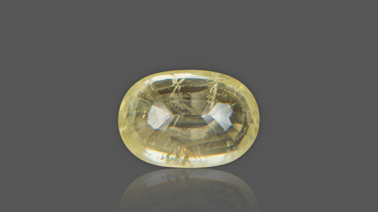 Buy Natural Ceylon (Sri Lanka) Yellow Sapphire weighing 8.25 Ratti at Best Price
