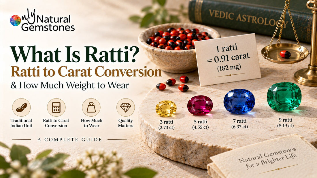 What Is Ratti? Ratti to Carat Conversion and How Much Weight to Wear