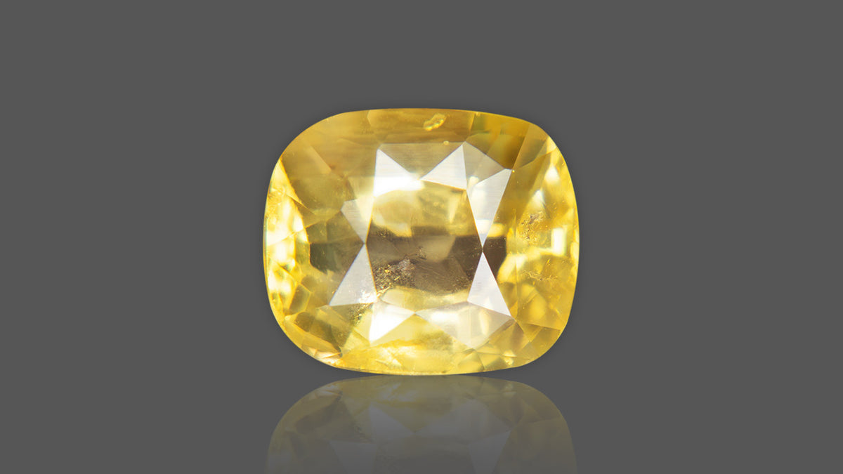 Buy 5.53 Carat Yellow Sapphire Stone from Only Natural Gemstones