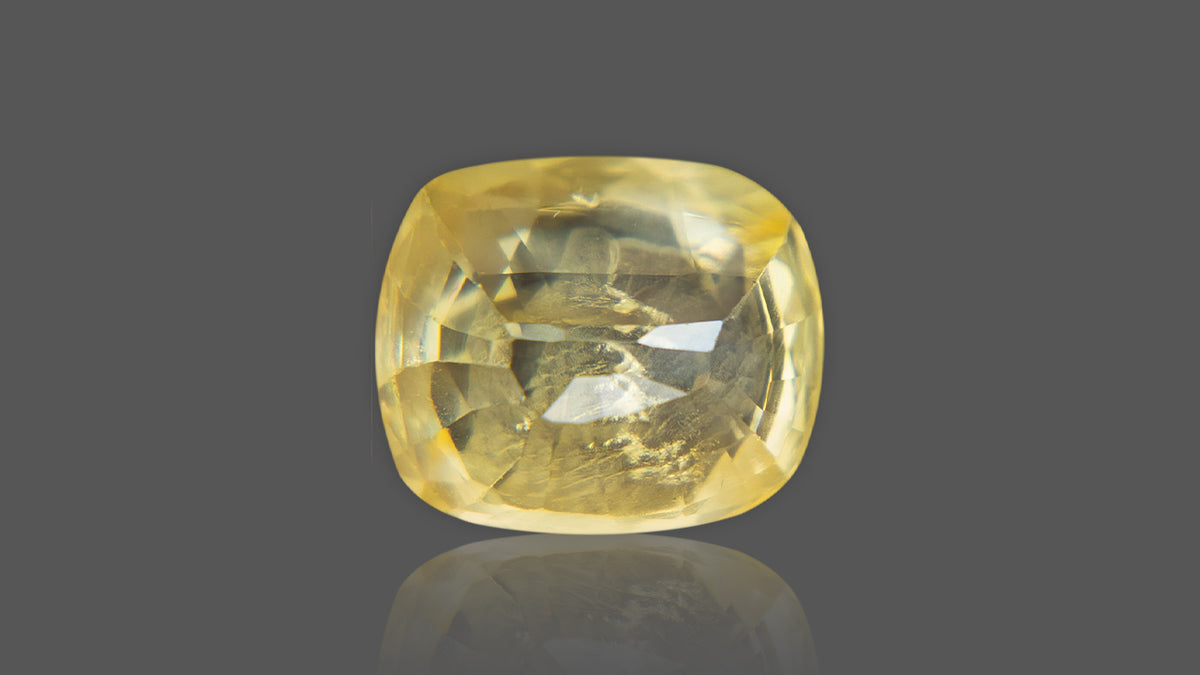 Buy Natural Ceylon (Sri Lanka) Yellow Sapphire weighing 5.53 Carat at Best Price