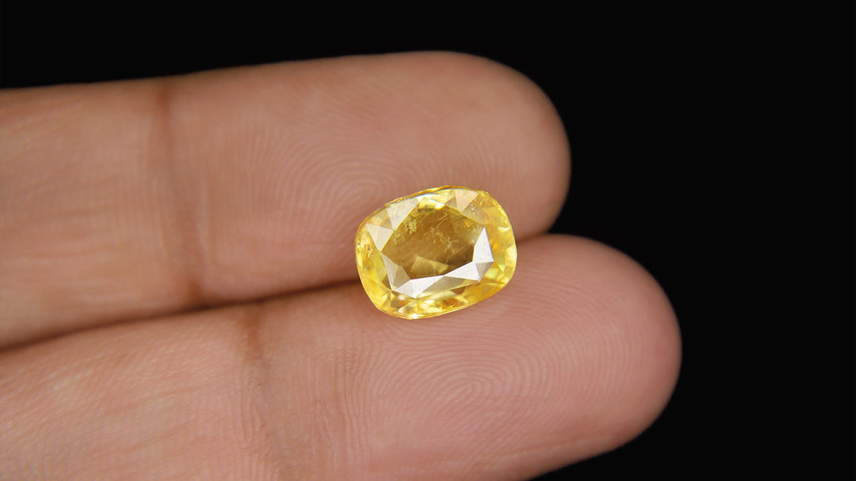 Buy Natural 5.57 Carat Yellow Sapphire Stone at best price online