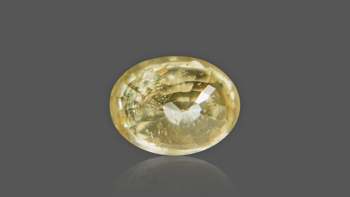 Buy Natural Ceylon (Sri Lanka) Yellow Sapphire weighing 5.15 Carat at Best Price