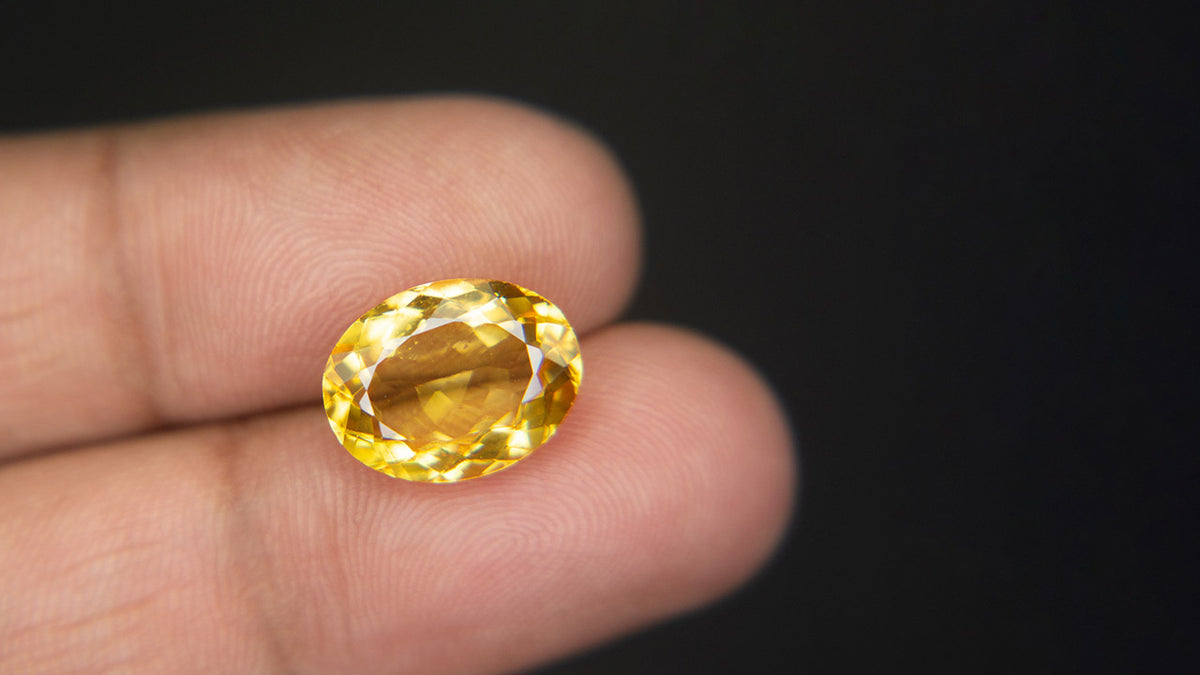 Buy Natural 6.46 Carat Citrine Stone at best price online