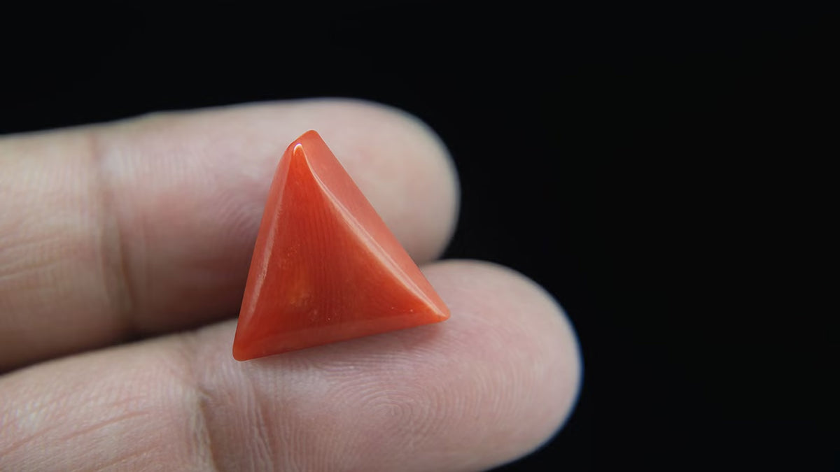 Buy Natural 8.72 Carat Red Coral Stone at best price online