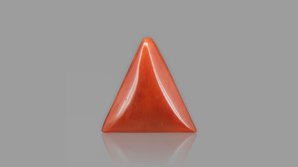 Buy 7.29 Carat Red Coral Stone from Only Natural Gemstones