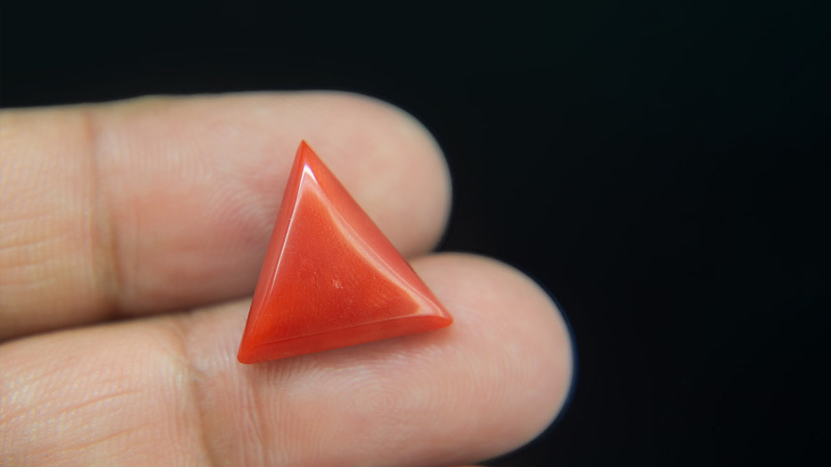 Buy Natural 8.87 Carat Red Coral Stone at best price online