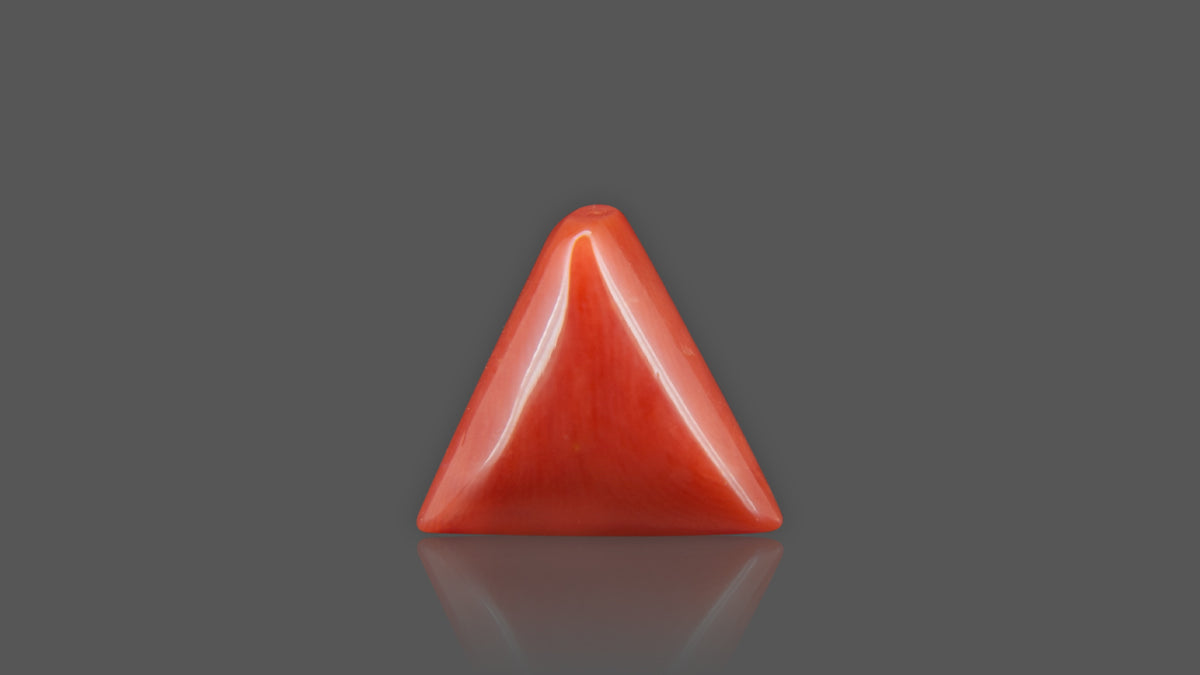 Buy 8.26 Carat Red Coral Stone from Only Natural Gemstones