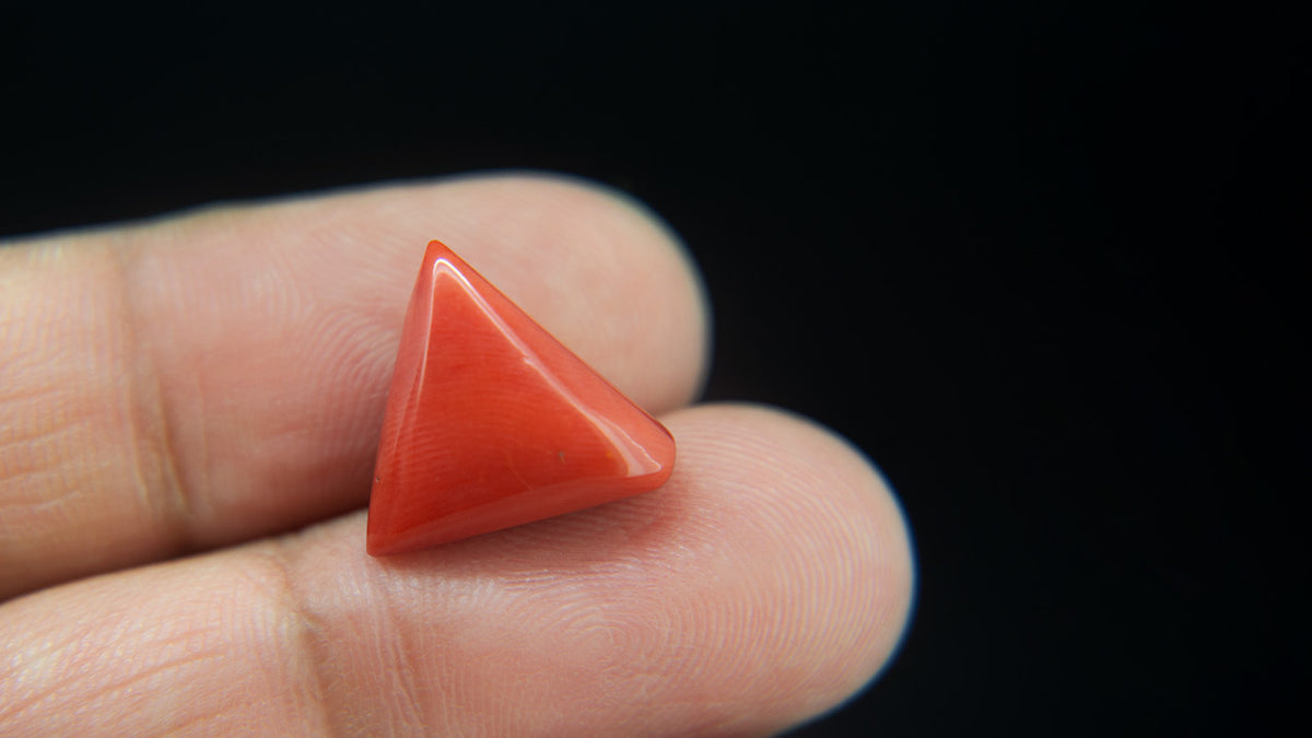 Buy Natural 8.26 Carat Red Coral Stone at best price online