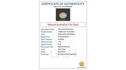 Buy GJI Certified 14.68 Carat Opal with lifetime guarantee