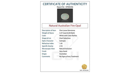 Buy GJI Certified 5.47 Carat Opal with lifetime guarantee