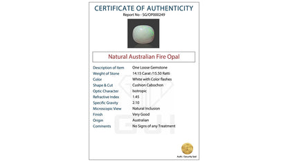 Buy GJI Certified 14.15 Carat Opal with lifetime guarantee