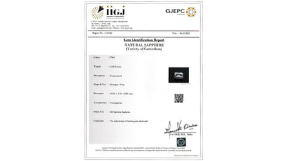 Buy GJI Certified 4.61 Carat Fancy Sapphire with lifetime guarantee