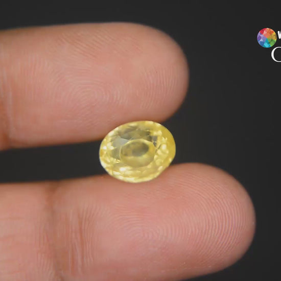 Buy 6.37 Carat Yellow Sapphire Stone at best price
