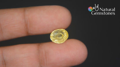 Buy 6.37 Carat Yellow Sapphire Stone at best price