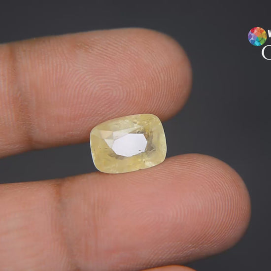 Buy 5.95 Carat Yellow Sapphire from Only Natural Gemstone