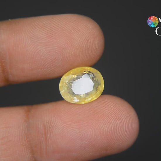 Buy 7.52 Carat Yellow Sapphire Stone at best price
