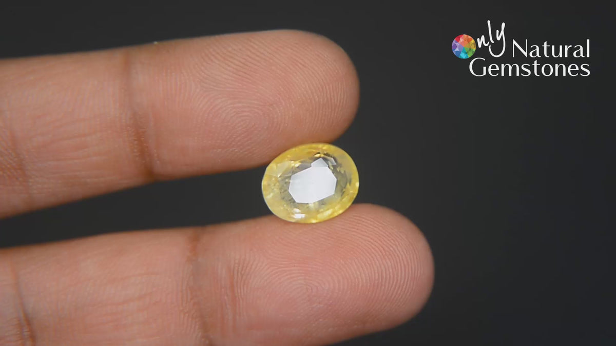Buy 7.52 Carat Yellow Sapphire Stone at best price