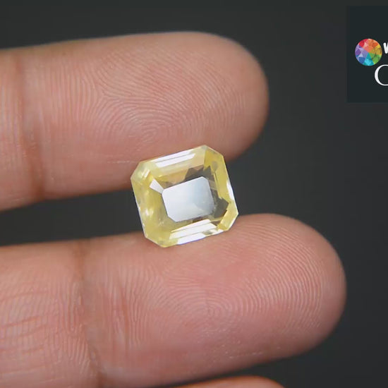 Buy Natural Yellow Sapphire 6.58 Carat from Only Natural Gemstone