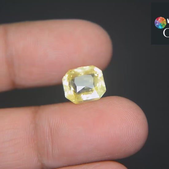 Buy Natural Yellow Sapphire 7.12 Carat from Only Natural Gemstone
