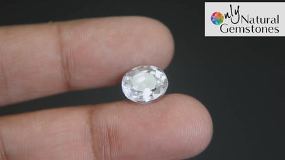 Buy 5.32 Carat White Sapphire Stone from Only Natural Gemstones