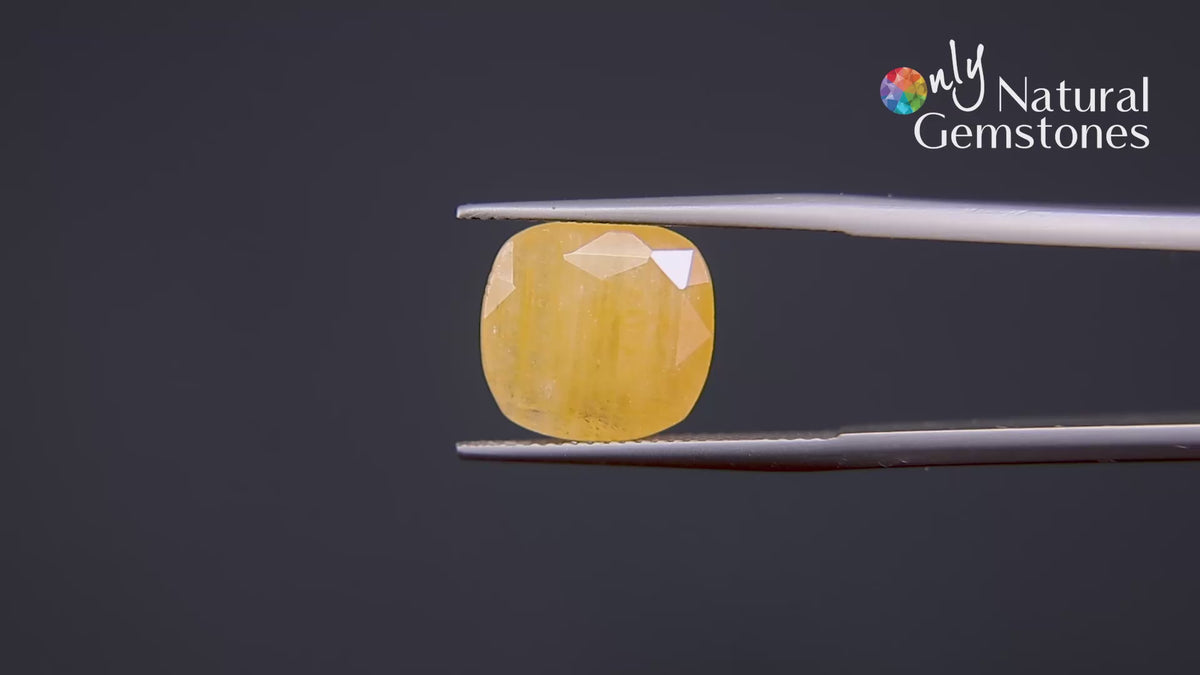 Buy 8.64 Carat Yellow Sapphire from Only Natural Gemstone