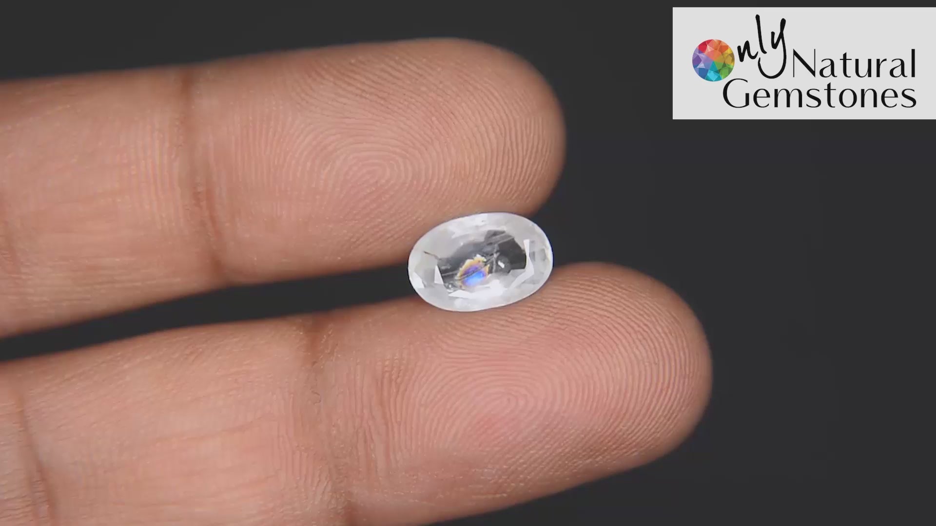 Buy Natural 2.90 Carat White Sapphire Stone from Only Natural Gemstones