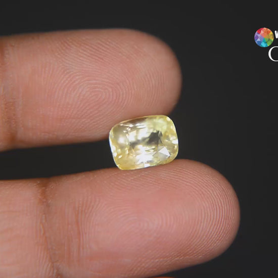 Buy 4.95 Carat Yellow Sapphire Stone from Only Natural Gemstones