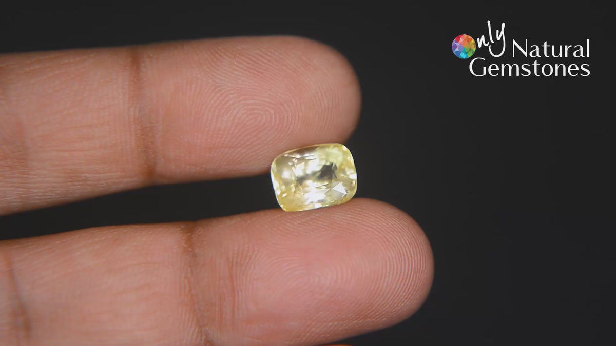 Buy 4.95 Carat Yellow Sapphire Stone from Only Natural Gemstones
