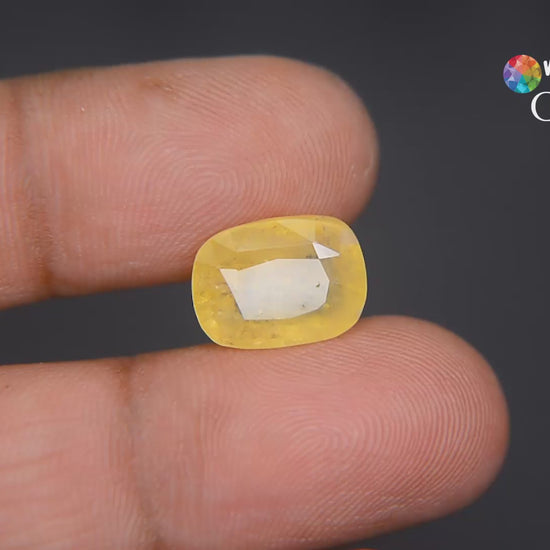 Buy 7.92 Carat Yellow Sapphire from Only Natural Gemstone