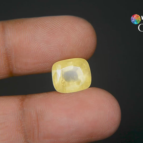 Buy 8.55 Carat Yellow Sapphire Stone at best price