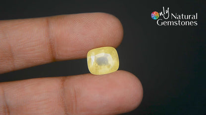 Buy 8.55 Carat Yellow Sapphire Stone at best price