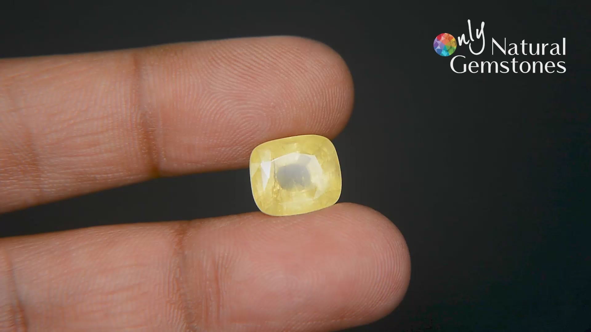 Buy 8.55 Carat Yellow Sapphire Stone at best price