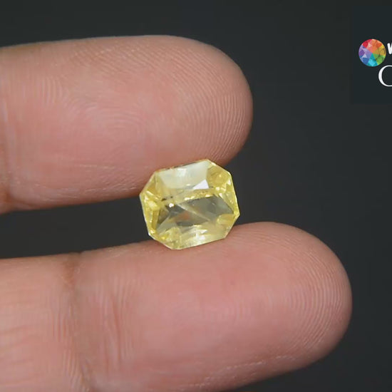 Buy Natural Ceylon (Sri Lanka) Yellow Sapphire weighing 5.49 Carat