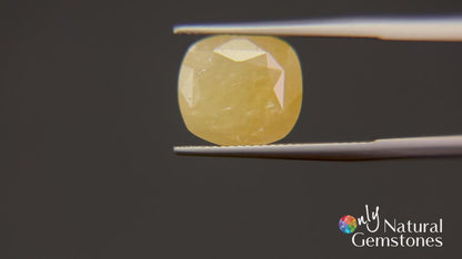 Buy 8.69 Carat Yellow Sapphire with lifetime guarantee