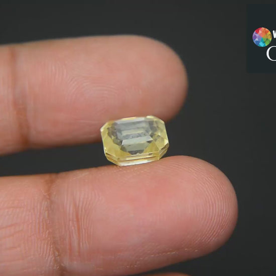 Buy Natural Yellow Sapphire 6.39 Carat from Only Natural Gemstone