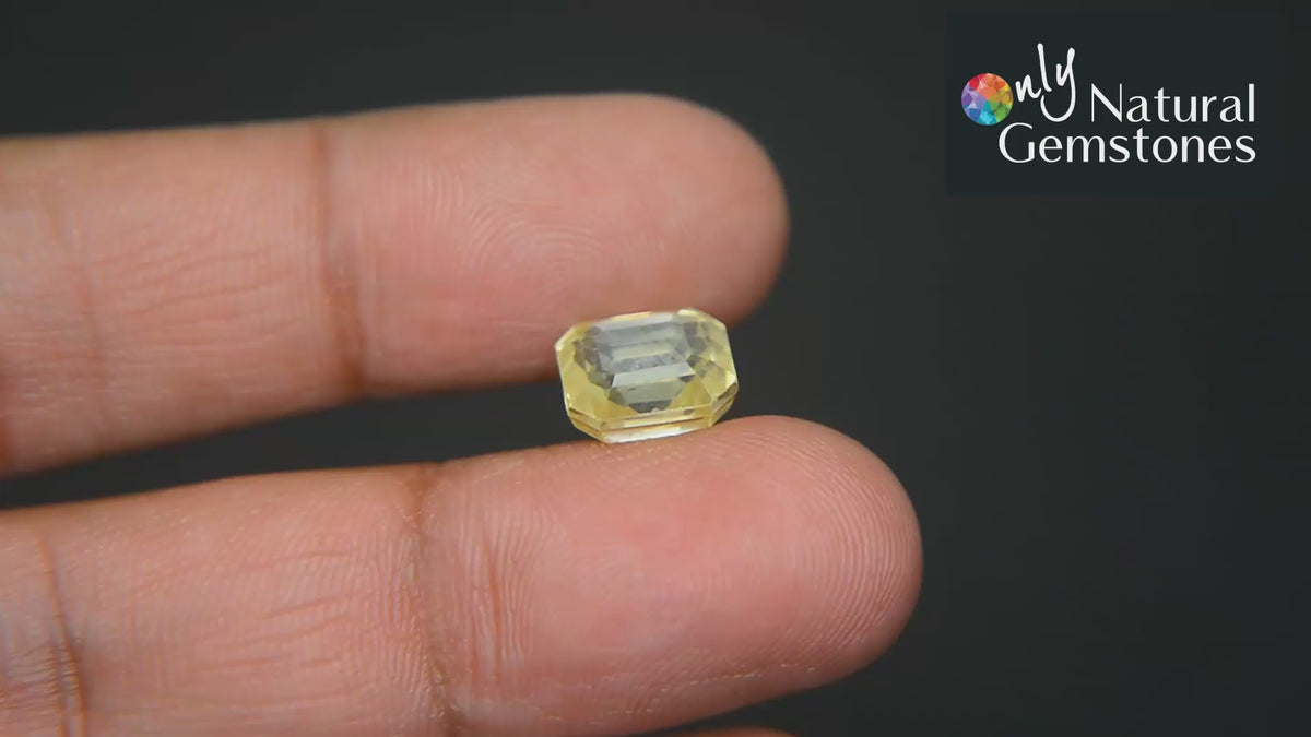 Buy Natural Yellow Sapphire 6.39 Carat from Only Natural Gemstone