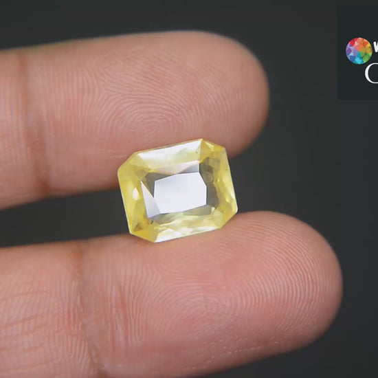 Buy Natural Yellow Sapphire 7.93 Carat from Only Natural Gemstone