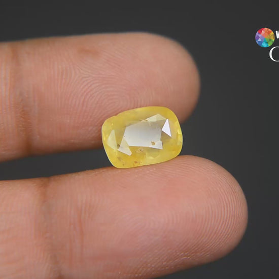 Buy 5.70 Carat Yellow Sapphire from Only Natural Gemstone