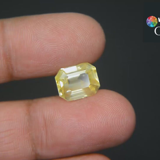 Buy Natural Yellow Sapphire 7.06 Carat from Only Natural Gemstone