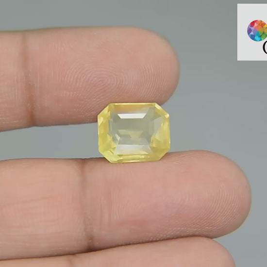 Buy 9.20 Carat Yellow Sapphire Stone from Only Natural Gemstones