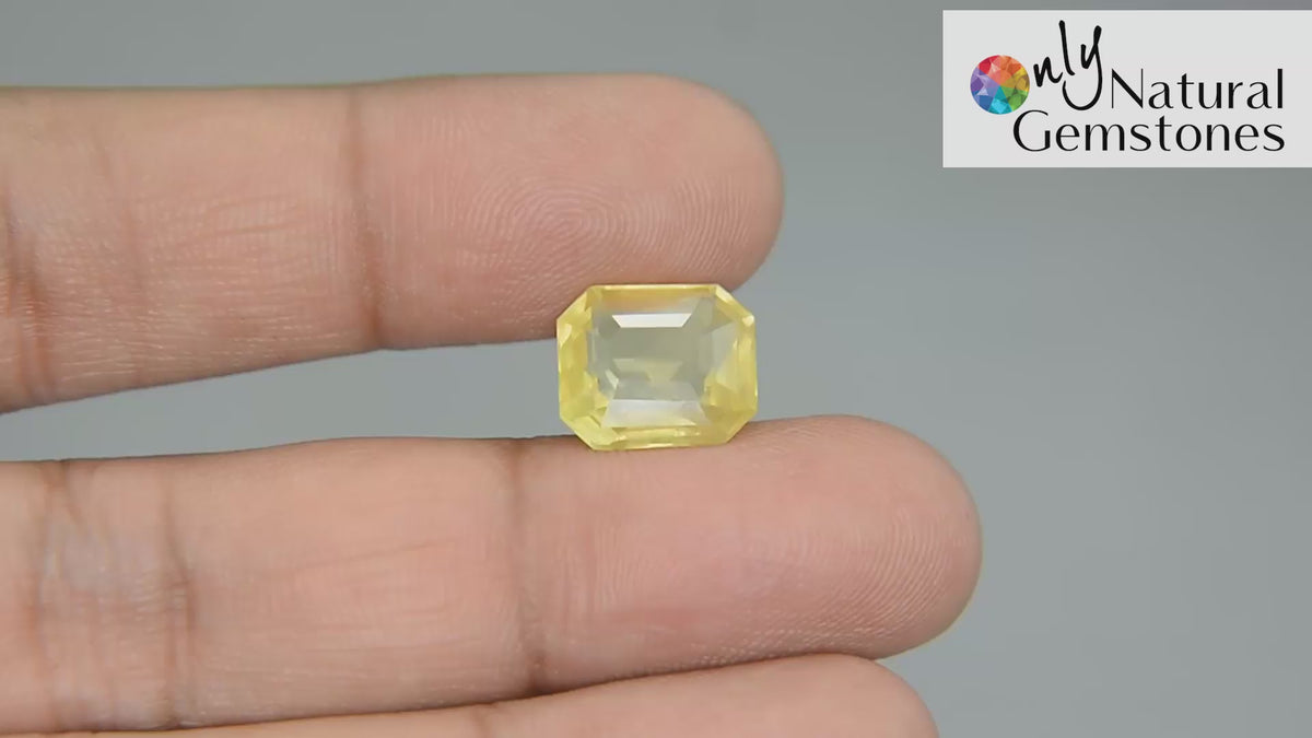 Buy 9.20 Carat Yellow Sapphire Stone from Only Natural Gemstones