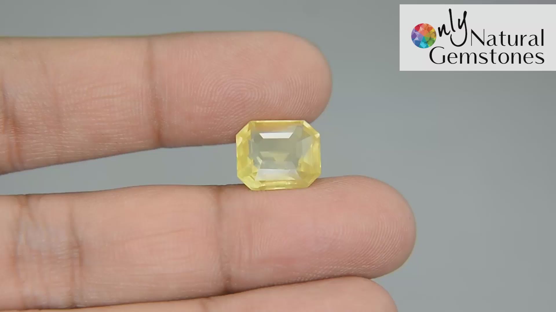 Buy 9.20 Carat Yellow Sapphire Stone from Only Natural Gemstones