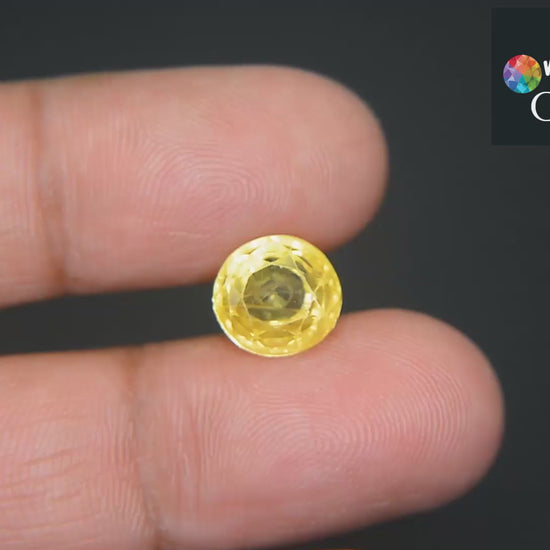 Buy Natural Yellow Sapphire 6.62 Carat from Only Natural Gemstone