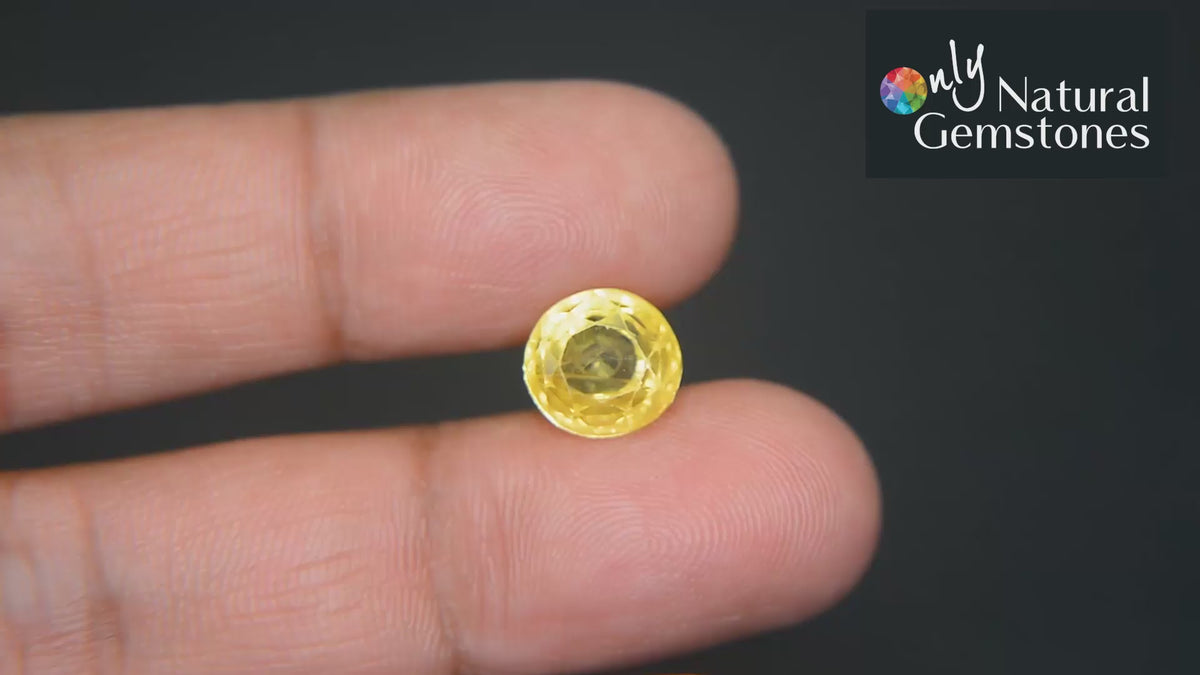 Buy Natural Yellow Sapphire 6.62 Carat from Only Natural Gemstone