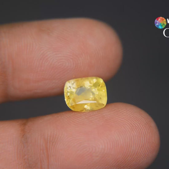 Buy 3.27 Carat Yellow Sapphire from Only Natural Gemstone