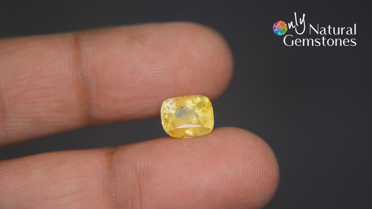 Buy 3.27 Carat Yellow Sapphire from Only Natural Gemstone