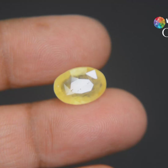 Buy 5.82 Carat Yellow Sapphire from Only Natural Gemstone