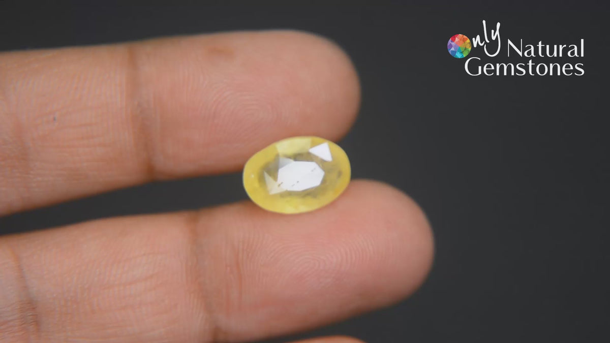 Buy 5.82 Carat Yellow Sapphire from Only Natural Gemstone