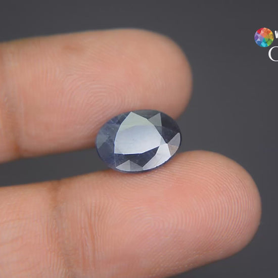 Buy Certified Natural 5.48 Carat Blue Sapphire from Only Natural Gemstone
